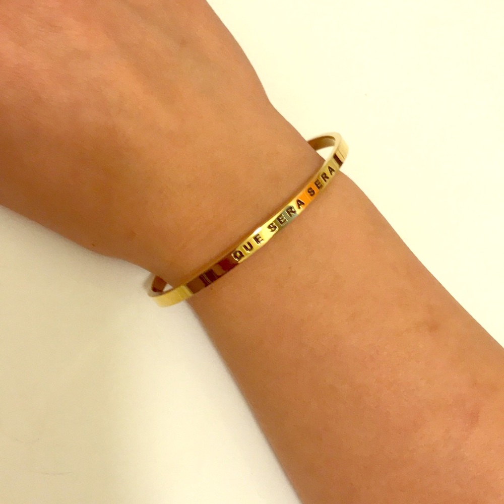 Gold *Doris Day Song* Que Sera Sera Bracelet